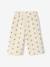 Wide-leg trousers for baby girls in cotton gauze ecru 