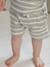 Honeycomb striped baby boy's shorts striped white 