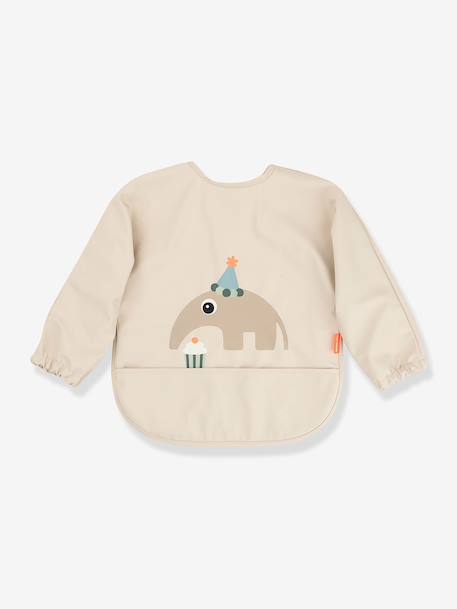 Bib with Sleeves & Pockets, by DONE BY DEER green+sandy beige 