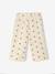 Wide-leg trousers for baby girls in cotton gauze ecru 