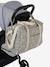 Leopard Changing Bag, Canvas Club printed beige+twine 