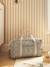 Leopard Changing Bag, Canvas Club printed beige+twine 