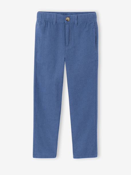 Lightweight fine trousers for boys blue 