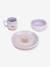Porcelain meal gift set for kids green+lilac 