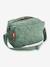 Quilted pushchair bag green+sandy beige 