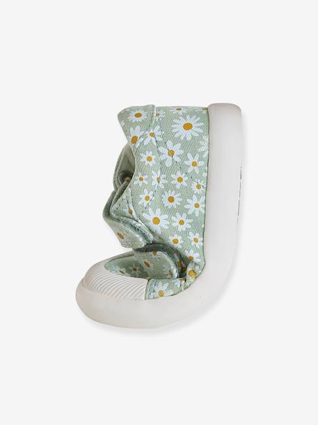 Touch-Fastening Trainers in Canvas for Baby Girls crystal blue+GREEN LIGHT ALL OVER PRINTED+printed pink+printed violet+set pink+White 