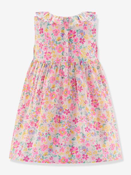 Floral dress with frilled collar by Happy Girls for girl multicoloured 