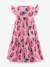 Tiered jersey dress with strawberries Happy Girls for girl sweet pink 