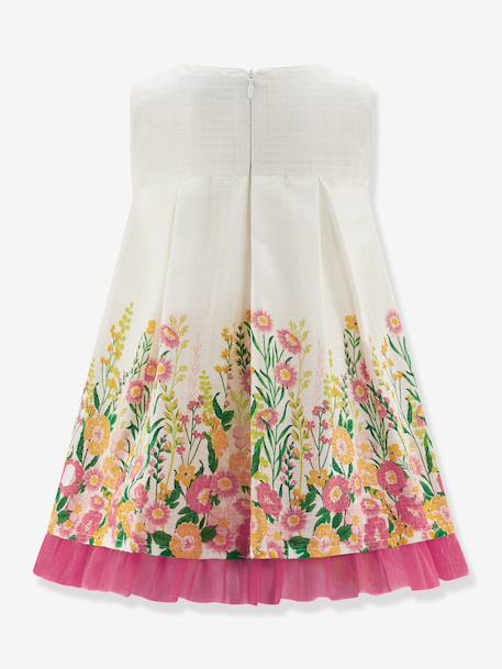 Festive floral dress with tulle by Happy Girls for girl multicoloured 