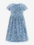 Floral jersey dress by Happy Girls for girl chambray blue 