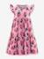 Tiered jersey dress with strawberries Happy Girls for girl sweet pink 