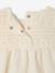 Crochet top and shorts set for baby girls ecru 