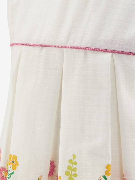 Festive floral dress with tulle by Happy Girls for girl multicoloured 