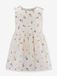 -Festive strawberry print dress by Happy Girls for girl