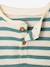 Organic cotton baby t-shirt blue+emerald green 