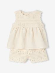 Baby-Crochet top and shorts set for baby girls 