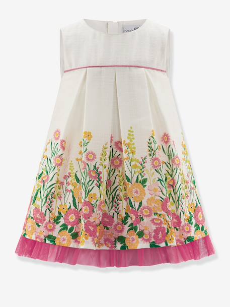 Festive floral dress with tulle by Happy Girls for girl multicoloured 