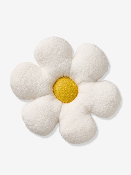 BouclÃ© flower decorative cushion for children ecru 
