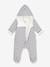 Long hooded baby jumpsuit navy blue 