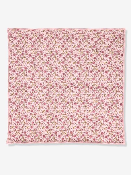 Cotton floor mat for kids printed pink 