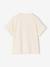 Short-sleeved t-shirt with hearts for girls ecru 