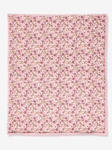 Cotton floor mat for kids printed pink 