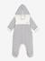 Long hooded baby jumpsuit navy blue 