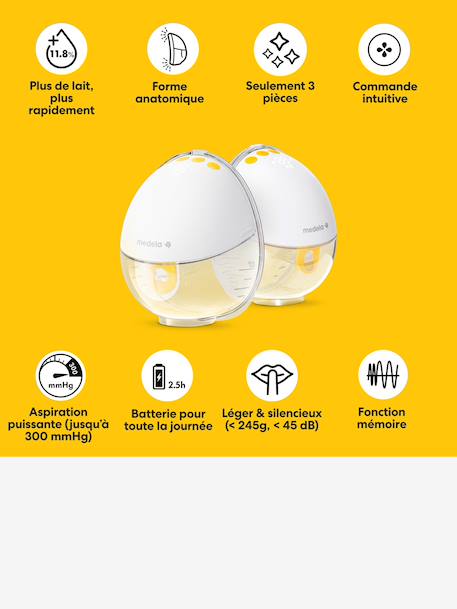 MEDELA Motion InBra double electric breast pump transparent 