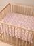 Cotton floor mat for kids printed pink 