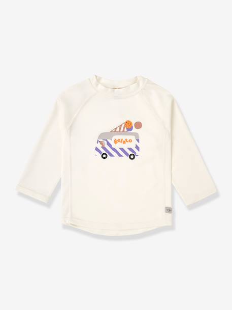 Long-sleeved UV-protection T-shirt for baby white 