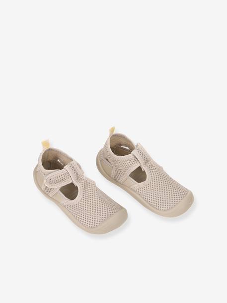 Beach sandals with touch-fastening straps LÄSSIG grey 