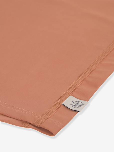 Anti-UV long-sleeved T-shirt for baby brown 