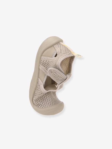 Beach sandals with touch-fastening straps LÄSSIG grey 