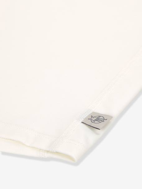 Long-sleeved UV-protection T-shirt for baby white 