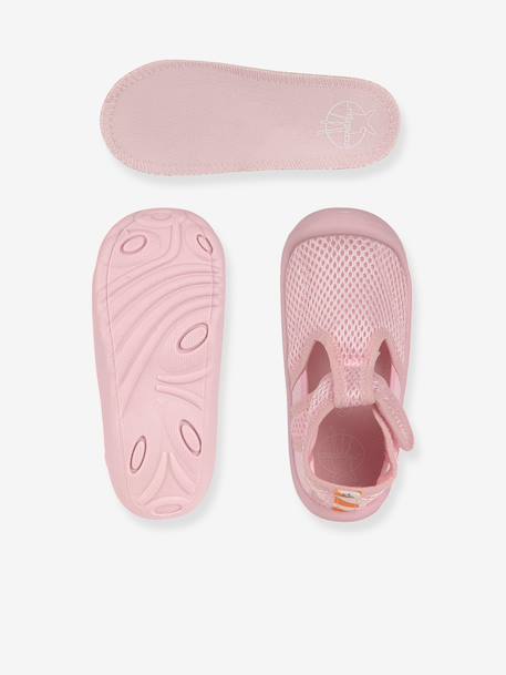 Beach sandals with touch-fastening straps LÄSSIG rose 