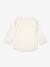 Long-sleeved UV-protection T-shirt for baby white 