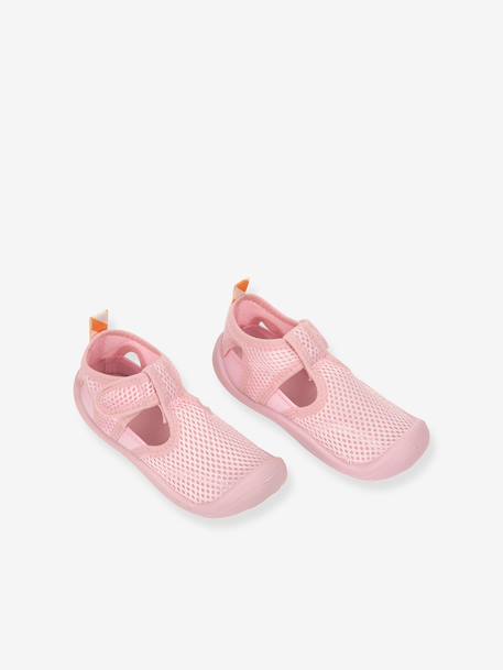 Beach sandals with touch-fastening straps LÄSSIG rose 