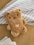 Cuddly Toy Hot Water Bottle navy blue+pecan nut 