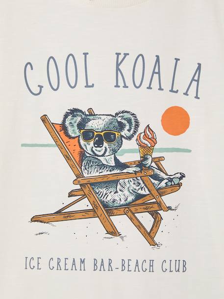Fun Animal T-Shirt for Boys green+vanilla 
