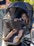 3-in-1 pushchair blanket black 