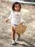 Long-sleeved UV-protection T-shirt for baby white 