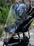 3-in-1 pushchair blanket black 