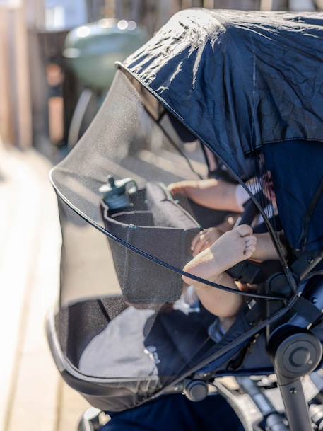 3-in-1 pushchair blanket black 