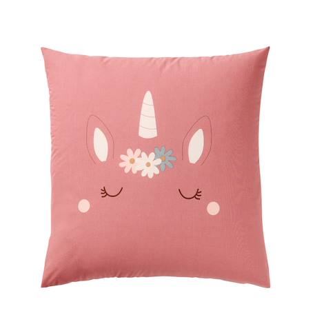 Duvet cover and pillowcase bedding set coral 