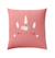 Duvet cover and pillowcase bedding set coral 