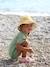 Beach sandals with touch-fastening straps LÄSSIG rose 