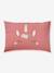 Duvet cover and pillowcase bedding set coral 