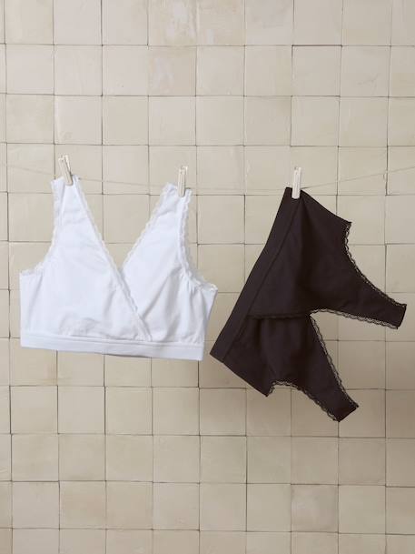 Pack of 2 girls bras nursing bra white 