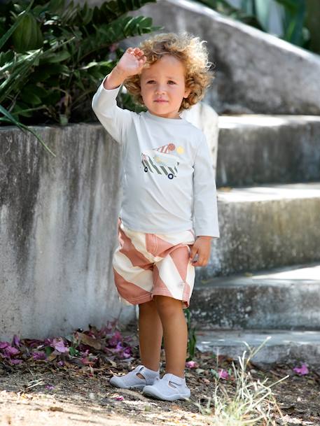 Long-sleeved UV-protection swimsuit for baby blue 