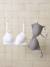 Pack of 2 organic cotton nursing bras marl grey 